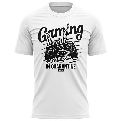 Mens Gaming In Quarantine 2021 T Shirt Funny Lockdown Part 3 Gifts Video Gamer