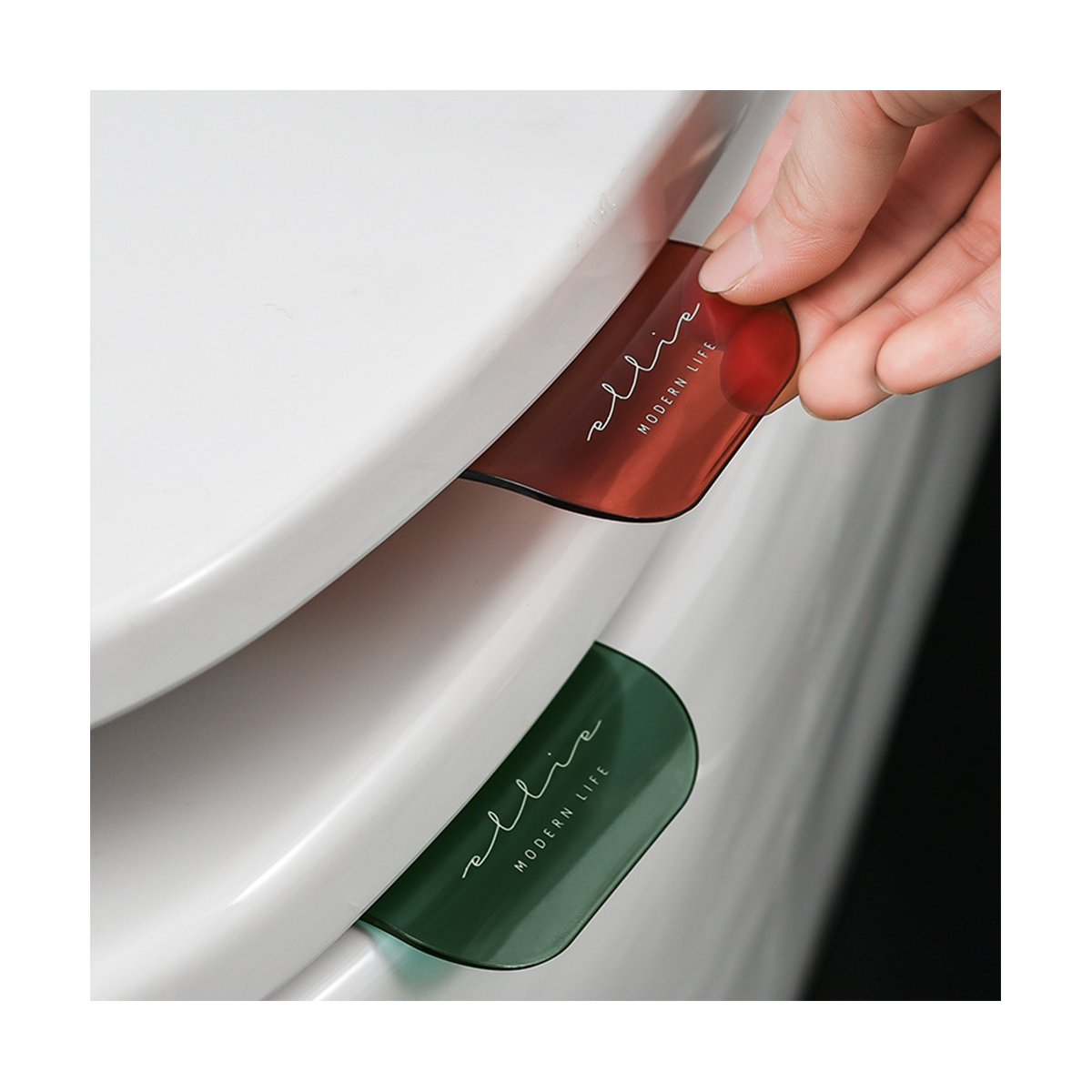 3 Pcs Transparent Toilet Lifters Avoid Touching Sanitary Toilet Lid6174