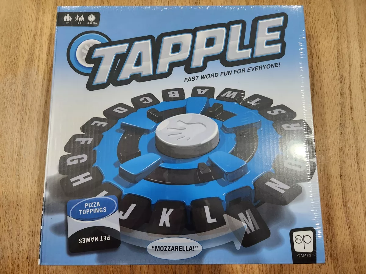  USAOPOLY TAPPLE® Word Game, Fast-Paced Family Board Game, Choose a Category & Race Against The Timer to be The Last Player