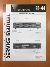 ORIGINAL SERVICE MANUAL & SCHEMATIC KENWOOD GE-44 GRAPHIC EQUALIZER D423