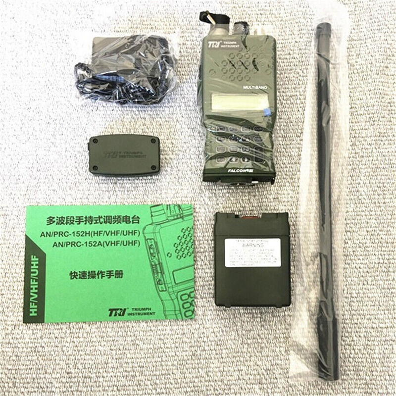 TRI AN/PRC-152 Handheld Radio 15W Tactical Alloy Shell Multiband Walkie ...