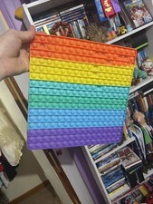 Large Square Pop It Push Bubble Pop Stress Toys Rainbow Color Bubble Pop. 12"x12