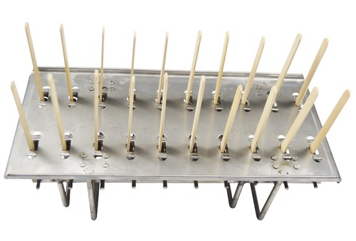 2 Grooves Stainless Ice Cream Molds Ice Lolly Popsicle Pops Bars 85ml x 20pcs - Picture 5 of 7