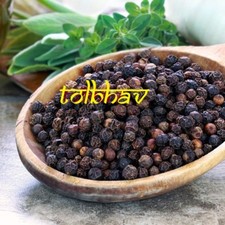 100 Natural Pure Whole Black Pepper / Kali Mirch From Southern India