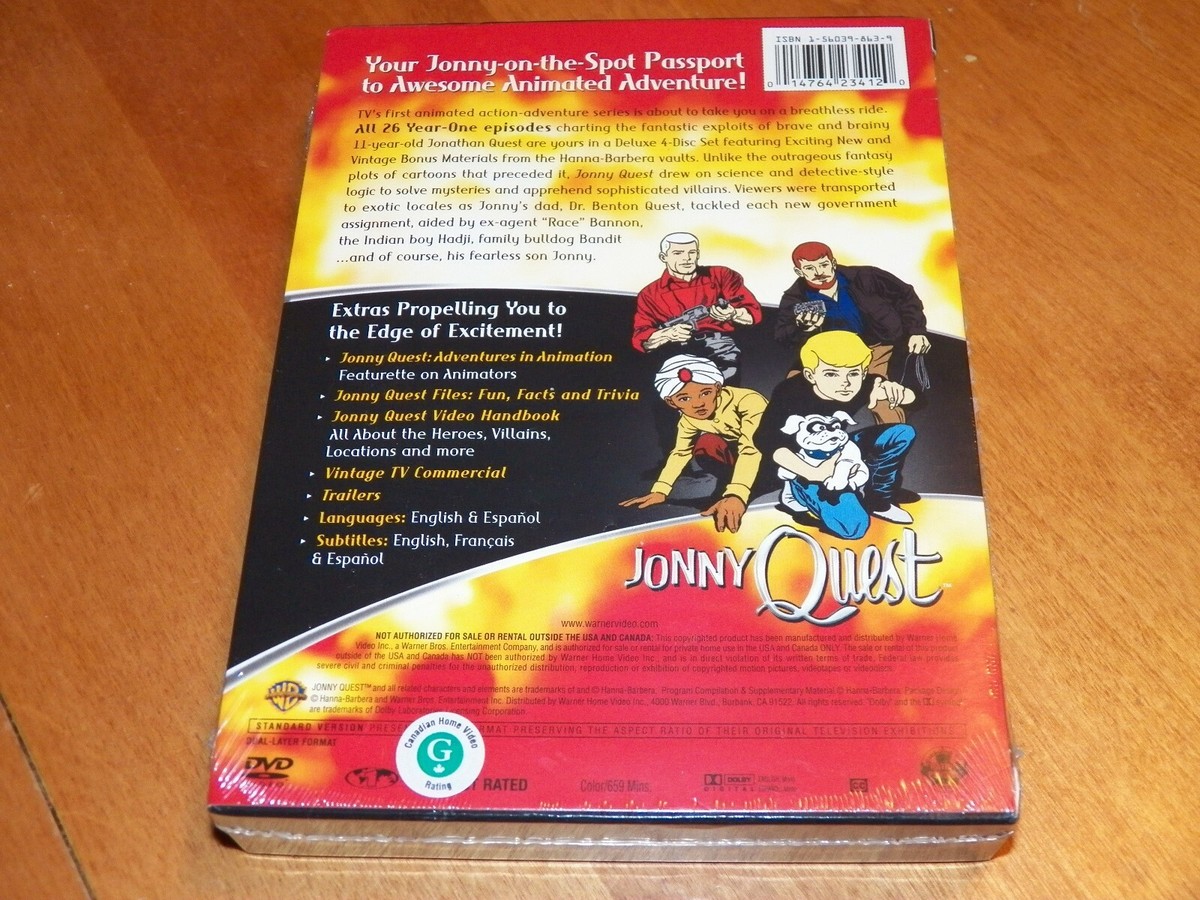 Jonny Quest - The Complete First Season (DVD, 2004, 4-Disc