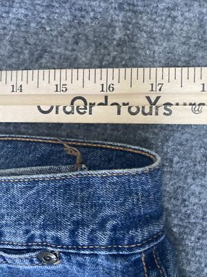 Zena Jeans Womens 16 Blue Denim No Back Pockets Mom High Waist | eBay