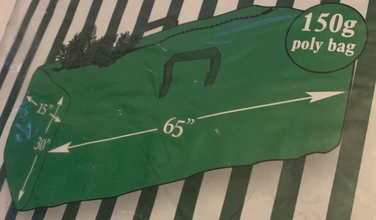 Elf Stor Premium Christmas Tree Storage Bag Container fits to 65” Tree Green VTG