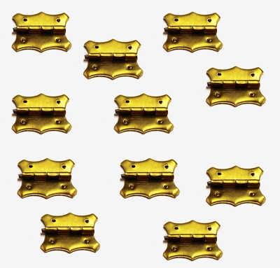 50 x kleine Scharniere Schmuckkästchen Scharnier Messing 
