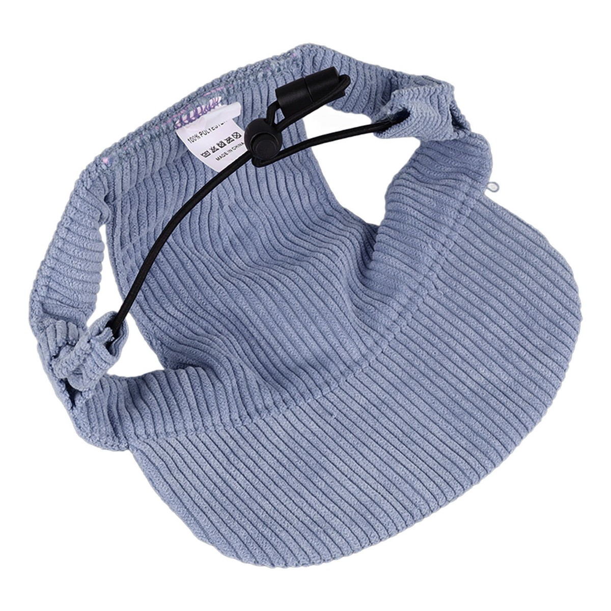 L) Dog Hat UV Protection Ear Holes Dog Sun Hat Breathable For