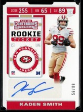 2019 Panini Contenders Playoff Ticket #202 Kaden Smith RC 68/99