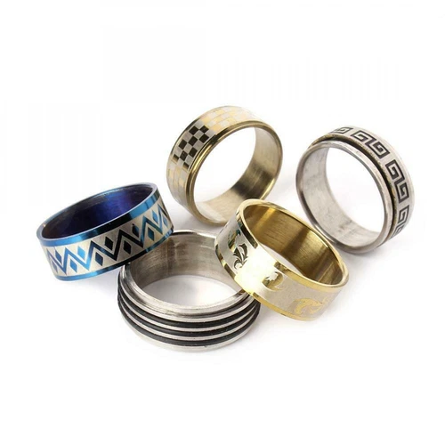 50pcs Stainless Steel Rings Wholesale Men Women Fashion Jewelry Ring lot - Picture 6 of 11