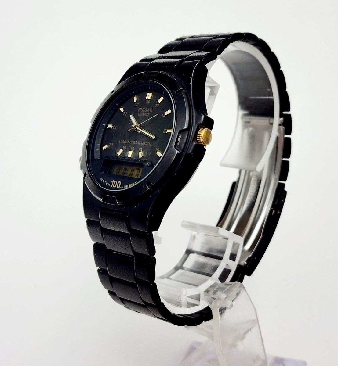 Men's JAPAN Vintage 1990 Watch PULSAR V041-9040. Alarm