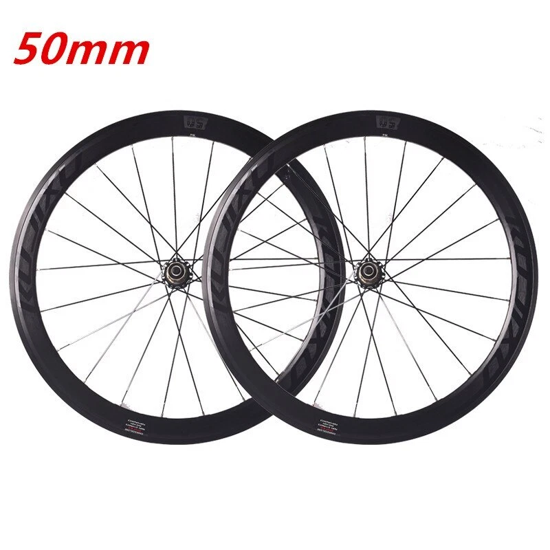 700C Depth30/40/50mm Carbon Fiber Tube Hub Road Bike Wheels Bicycle Wheelset - Image 3 of 4
