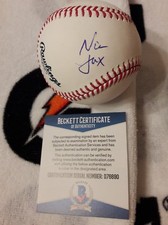 NIA JAX WWE AUTO RAWLINGS OFFICIAL MLB BASEBALL BECKETT COA D76690