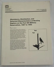 Abundance Distribution of Nesting Raptors Fort Sill Military Reservation Birds