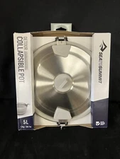 Sea To Summit Detour Stainless Steel Collapsible Pot - 5L Beluga Black