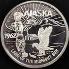 1962 Alaska $20 Alaska Boosters Souvenir Money .999 Fine Silver round! Eagle!