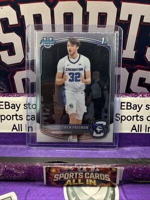 2025/26 Bowman Chrome U #BCP-32 Owen Freeman 1st Bowman Chrome The BallCap Exec