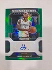 2022-23 Panini Prizm Draft Picks Sensational Signatures Green James Akinjo Auto