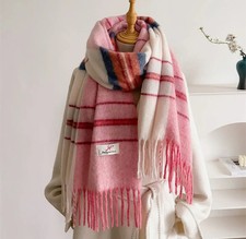 Soft Gradient Knit Tassel Scarf Wrap Shawl