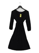 Boden A-Line Midi Dress UK10 in Black
