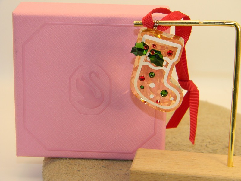 SWAROVSKI Brand Crystal Gingerbread Stocking Ornament NWT