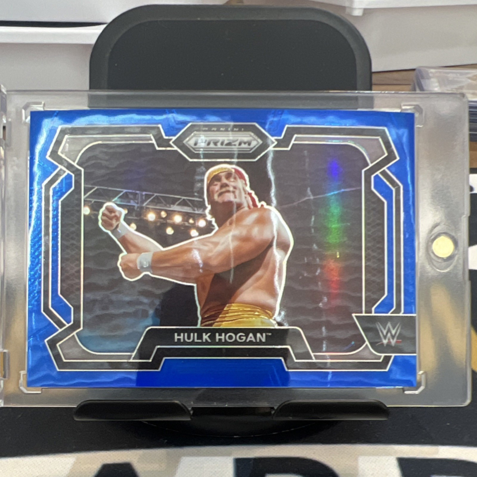 2024 Panini Prizm WWE Hulk Hogan #70 Blue Prizm Serial Numbered Parallel /199