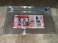Usain Bolt Signed Official Jamaican Currency 50 Dollars Olympic Legend BAS #3