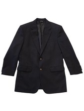 Jos. A. Bank 42L Sport Coat Blazer Black Wool Cashmere 2 Button Single Vent