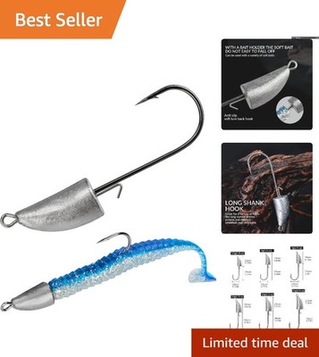 Versatile Weighted Jig Heads for Bass & Saltwater Fishing - 1/8oz to 3/4oz Sizes | eBay Versatile Weighted Jig Heads for Bass & Saltwater Fishing - 1/8oz to 3/4oz Sizes | eBay