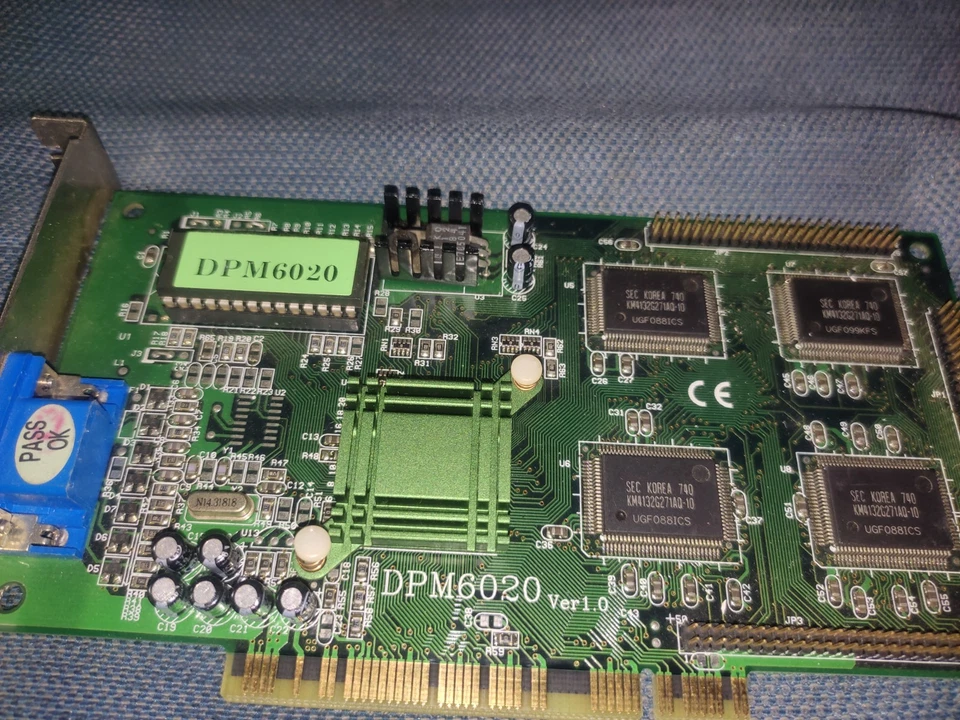 DataExpert DPM6020 3DLabs Permedia 2 PCI 4Mb VGA Video Graphics Card Retro - Immagine 2 di 4