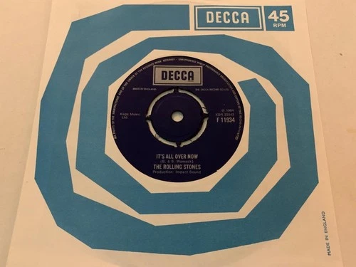 ROLLING STONES It's All Over Now / Good Times BOXED 1968 Decca F11934 NEAR MINT