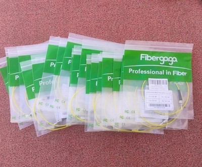 Fibergaga OS2 Fiber Patch Cable ST to ST Singlemode Simplex 0.5m 1.6ft 9/125