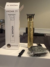 T9 Professional Vintage Electric Hair Trimmer Men Rechargeable