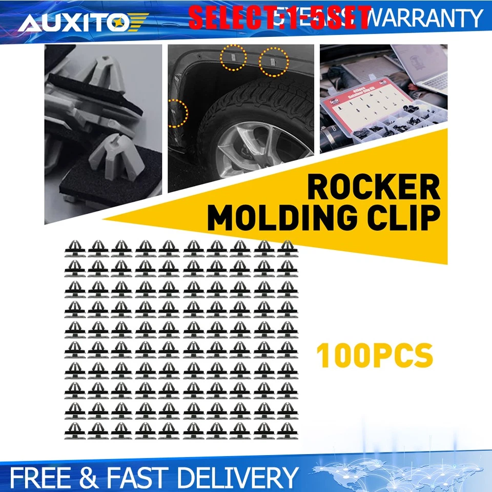 Clip de moldura de puerta basculante con sellador para GM 11571175 se adapta a orificio de 9 mm 100X Foto 2 de 2