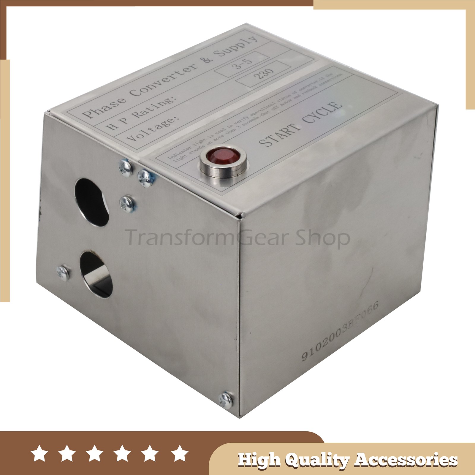 For Mill Drill Lathe 3-5 HP Static Phase Converter One-Three SCM05 US