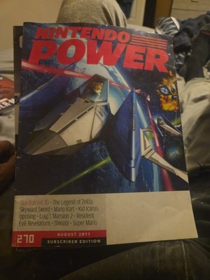 Nintendo Power Star Fox 64 3D Issue 270 August 2011 Subscriber Edition Good