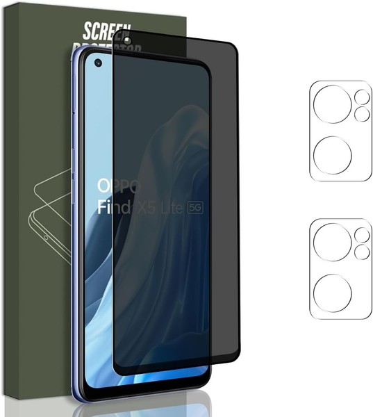 Schutzfolie Panzer Glas 9H Blasenfrei Anti-Spy FüR Oppo Find X5 Lite 6,43 Zoll-image