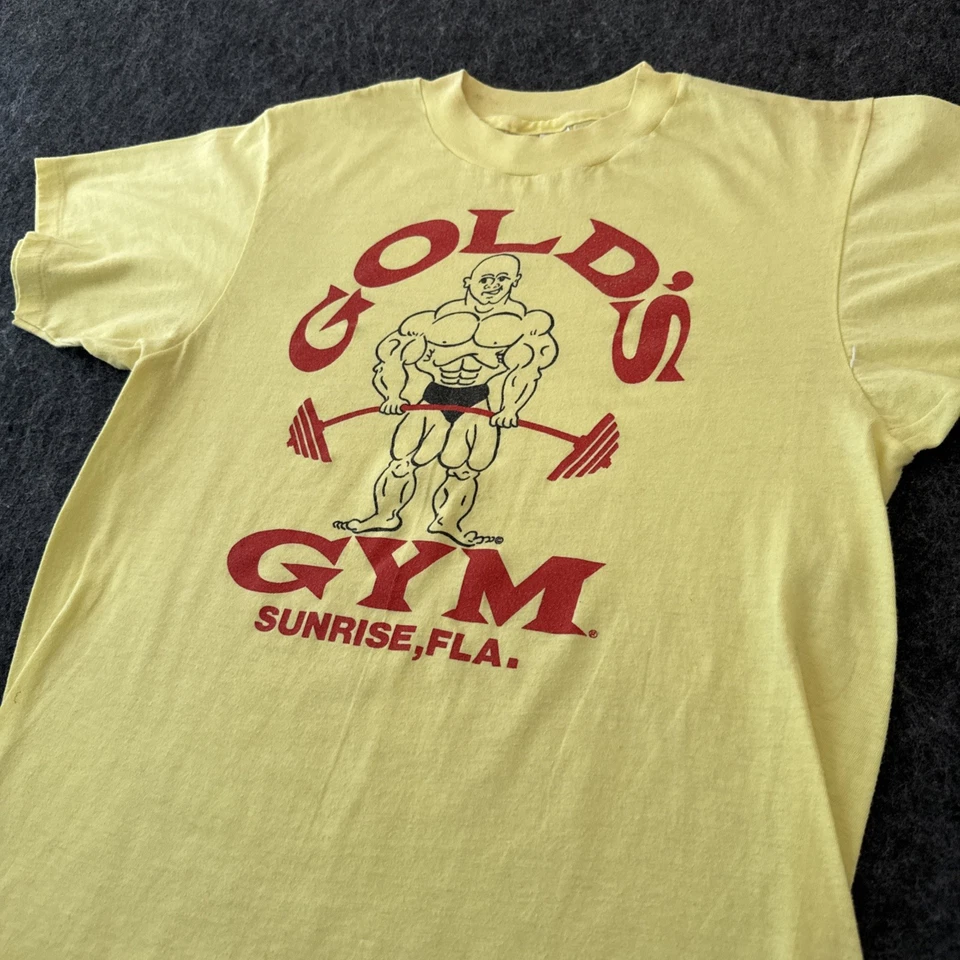 Camiseta De Colección Golds Gimnasio Hombres Talla S Powerhouse Años 80 Camiseta Muscular EE. UU. Elastizada Mundo Rara Foto 4 de 4