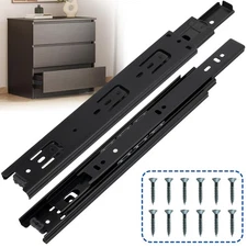 1 Pair 16 Inch Heavy Duty Drawer Slides Full Extension Ball Bearing Side Mount