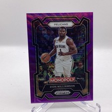 2023-24 Panini Prizm Monopoly - Zion Williamson #55 Purple Wave Prizm