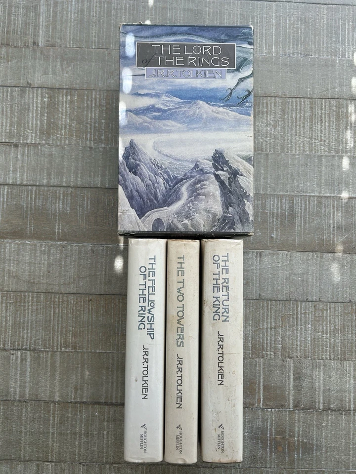 The Lord of the Rings 3-Volume Boxed Set J.R.R. Tolkien Houghton Mifflin HC DJ - Image 2 of 3