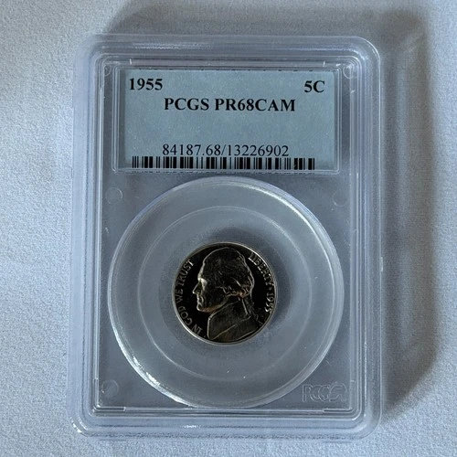 1955-P Jefferson Nickel Proof — photo from the most recent tracked eBay sale