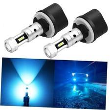880 Blue LED Fog Light Bulbs, 3800 Lumens Super Bright 885 899 893 Ice Blue