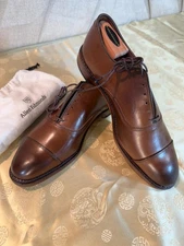 New ALLEN EDMONDS PARK AVENUE Cap Toe MENS DRESS SHOES 10D Brown