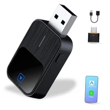  2-in-1 Wireless CarPlay/Android Car Adapter 2025 Upgrade Wired CarPlay to 