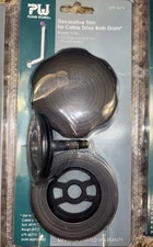 Plumb Works decorative trim for cable Drive bath drain Bronze finish 679–3674