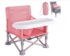 Portable Baby Seat with Tray, seat for Dining, Camping, Travel, Baby Beach Ch...