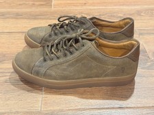 Frye Men's Walker Low Lace Up Brown Nubuck Leather Size 8 M Made in USA