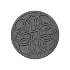 Garden Central 4 Pack 18" x 18" Pendant Round Decorative Stepping Stones, Grey